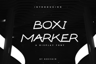 Boxi Marker Font for Sweet Handmade Labels and Displays