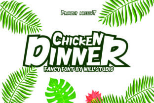 Chicken Dinner Font for Playful Kids Branding