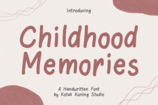 Childhood Memories Font for Nostalgic Editorial Design