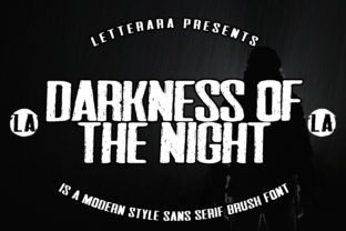 Darkness of the Night Font for Bold Campaign Headlines