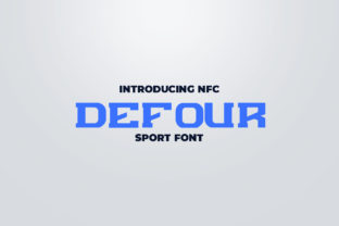 Defour Font: Sporty Display Type for Team Branding