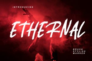 Ethernal Font: A Handwritten Brush Marker for Editorial Design