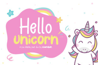 Hello Unicorn Font: Bold Display Type for Campaigns