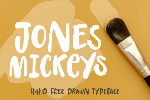 Jones Mickeys Font: Playful Display Type for Makers