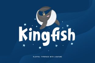 Kingfish Font: Playful Display Type for Kids Brands