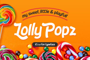 Lolly Pop Font for Sweet Handmade Crafts