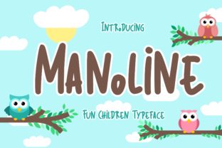 Manoline Font: Playful Display Typography for Editorial Design
