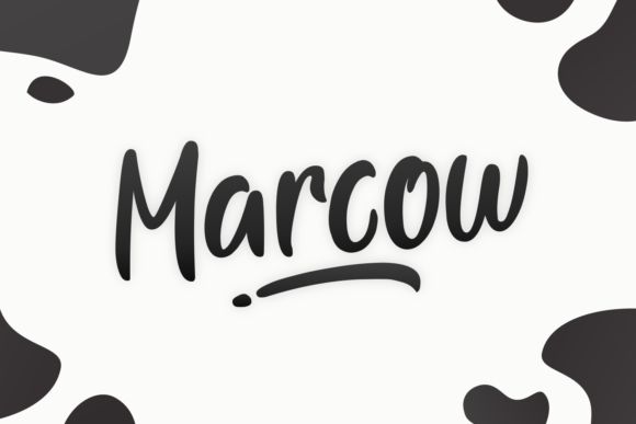 Marcow Font: Authentic Display Type for Makers