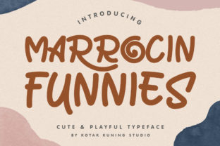 Marrocin Funnies Font: A Playful Display Typeface for Editorial Design