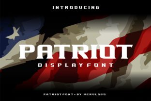 Patriot Font: Royal Display Type for 4th of July Crafts