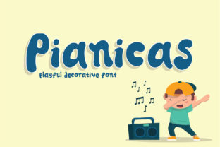 Pianicas Font: Playful Display Typography for Kids Web Design