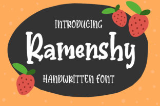 Ramenshy Font: Whimsical Serif for Kids Crafts