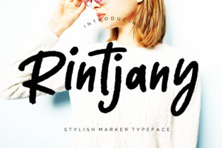 Rintjany Font: Natural Brush Style for Digital Marketing