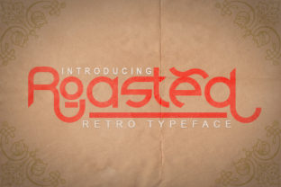 Roasted Font: Retro Display Style for Handmade Crafts