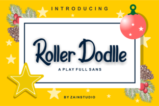 Roller Dodlle Font: Cute Display Type for Handmade Labels