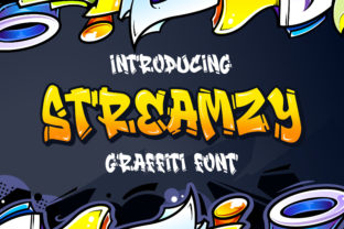 Streamzy Font: Urban Graffiti Style for Editorial Design