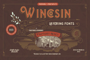 Wincosin Font: Vintage Layered Type for Brand Identity